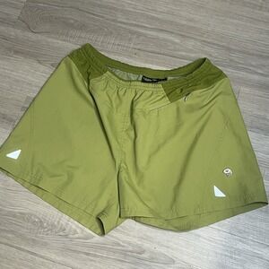 Mountain Hardwear Women's Hiking Shorts Large Olive Green Stretch Outdoor